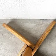 Modernist coat rack in solid pine, 1970s