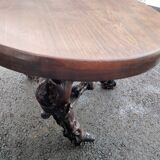 Side table old wood tree trunk vines
