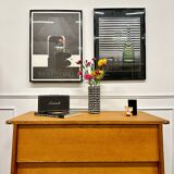 Compass feet chest of drawers