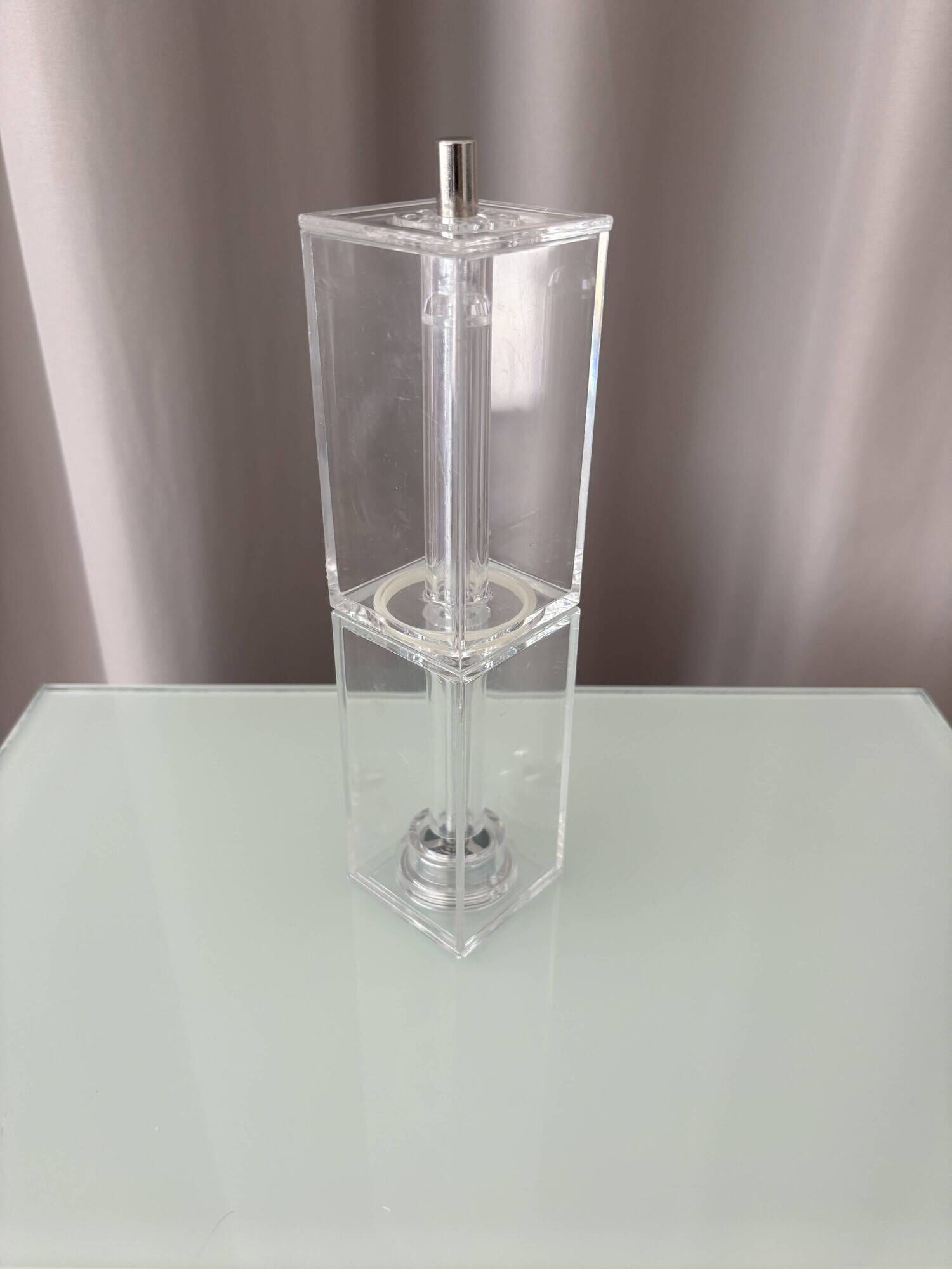 Vintage Dansk Style Acrylic Pepper Mill, Made in Hong Kong, 1970s