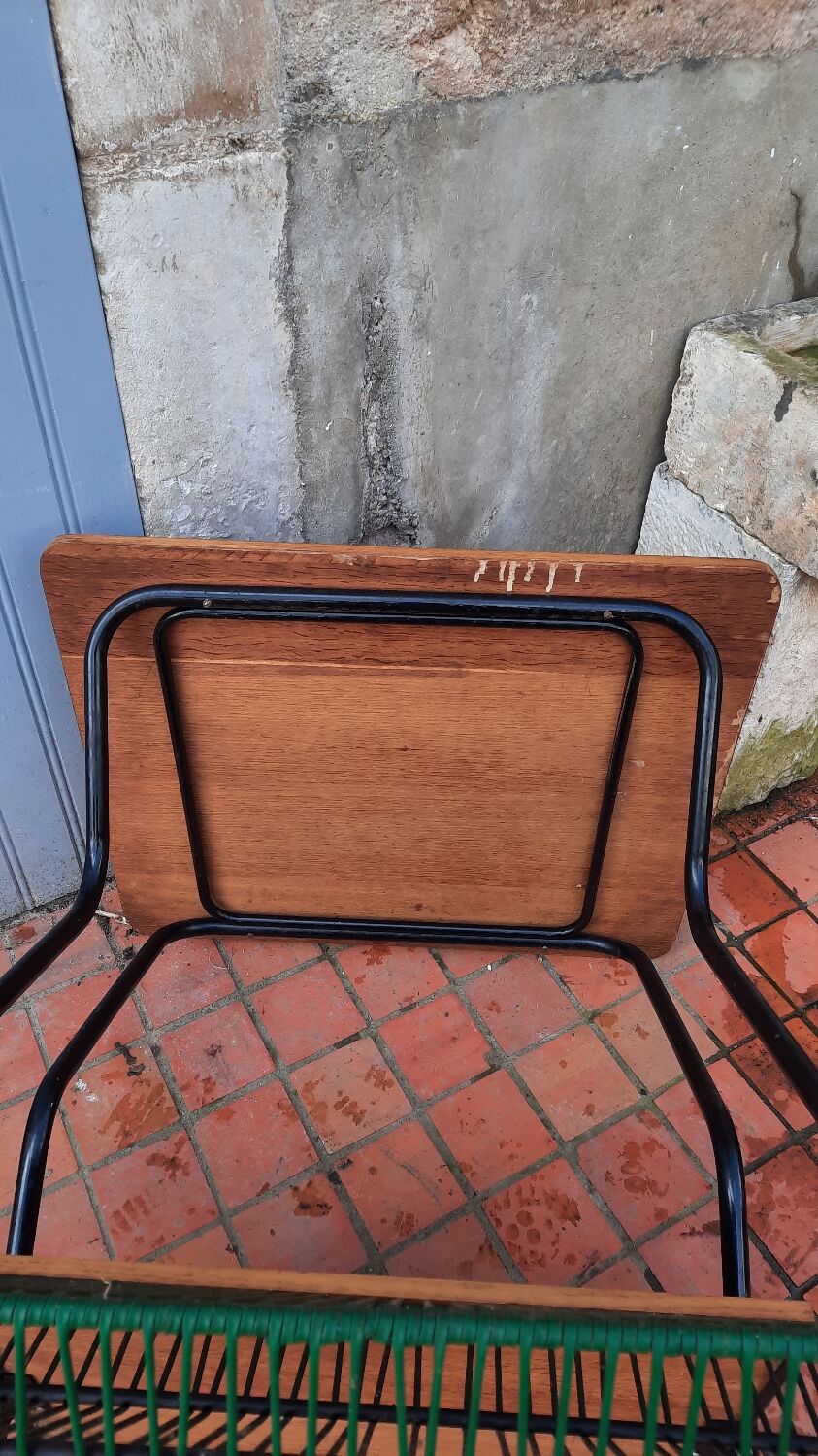 Trolley on wheels with vinyl door