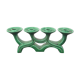 Vintage candle holder in green ceramic with 4 arms