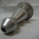 candlestick, 1960 chromed steel candle holder