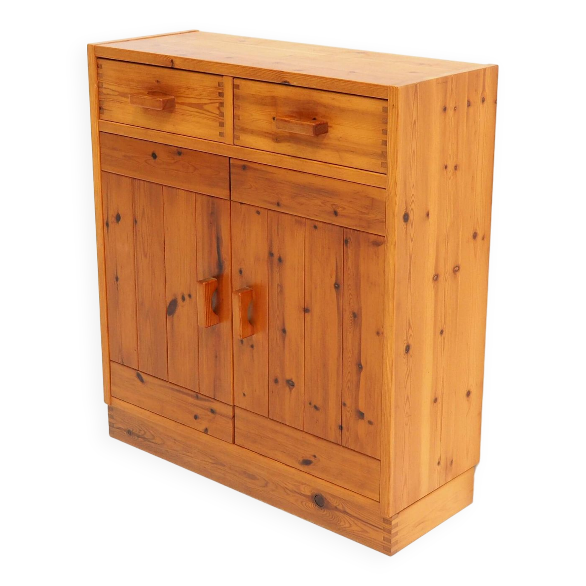 Scandinavian Pine Cabinet in the Style of Charlotte Perriand