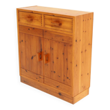 Scandinavian Pine Cabinet in the Style of Charlotte Perriand