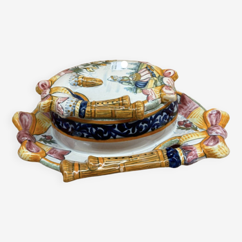 Henriot Quimper butter dish