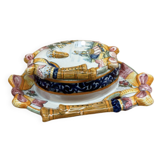 Henriot Quimper butter dish