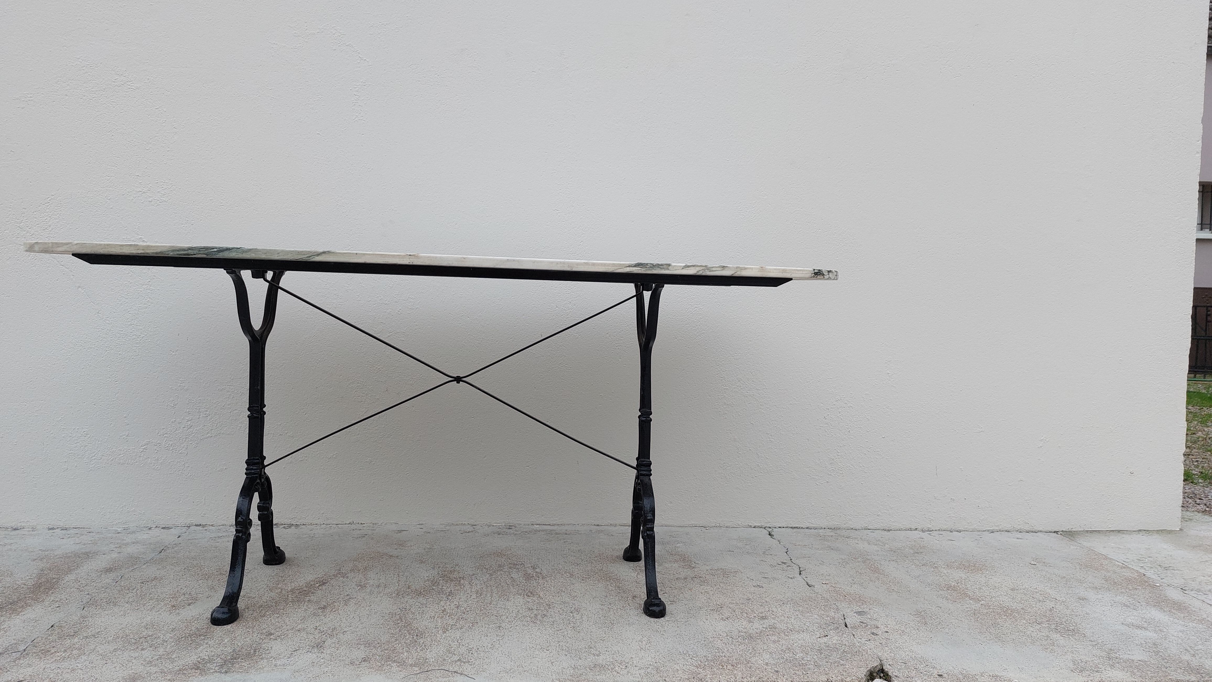 Bistro table restaurant marble godin -1m64