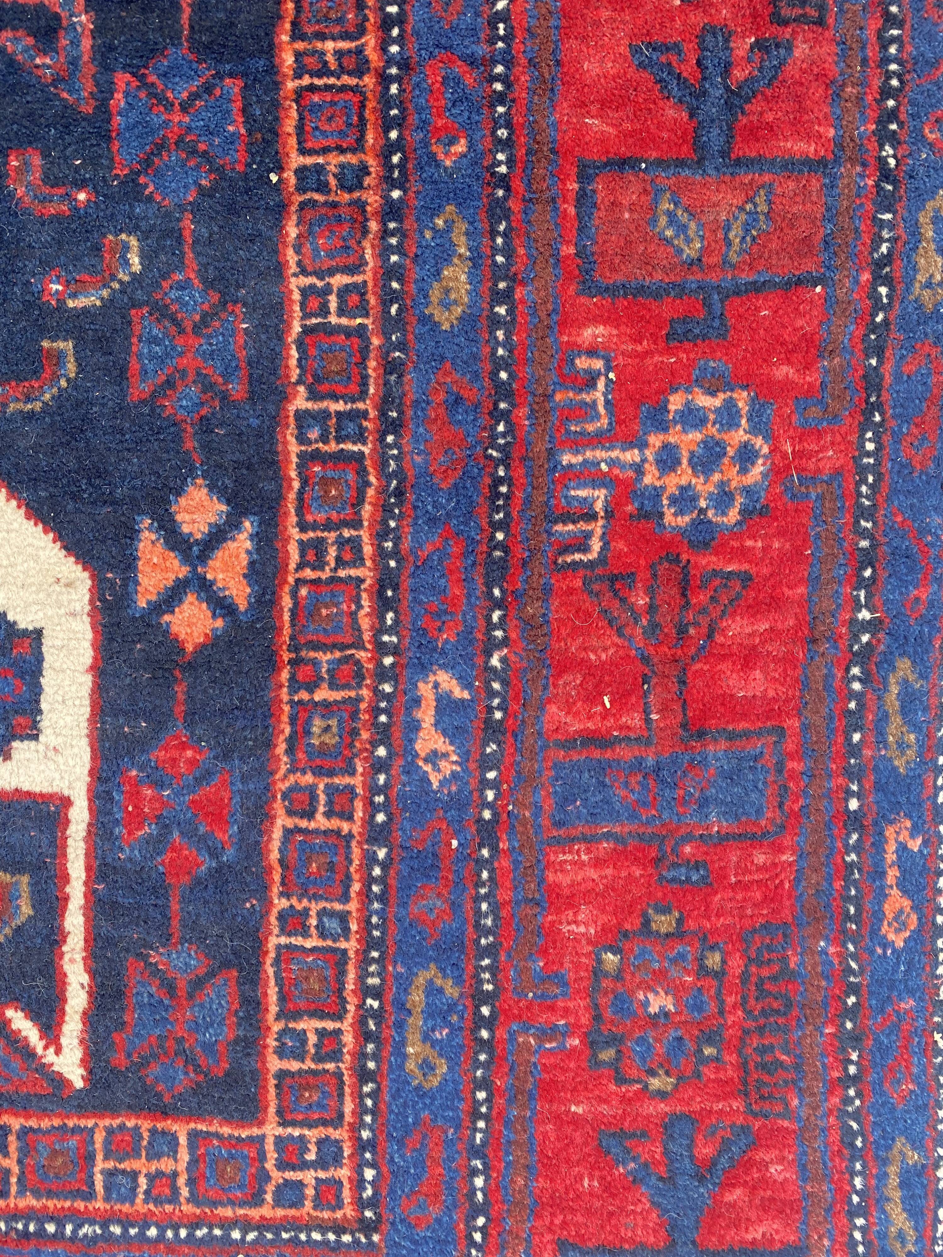 Very beautiful old Persian carpet Bijar handmade 148x318 cm