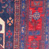 Tapis ancien persan bijar fait main 148x318 cm