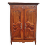 Old 19th century Forézienne cabinet in Bressane oak wood