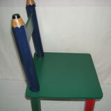 Children's pencil chair from the 80s