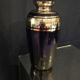 Vase soliflore royal blue and silver years 1930 1940