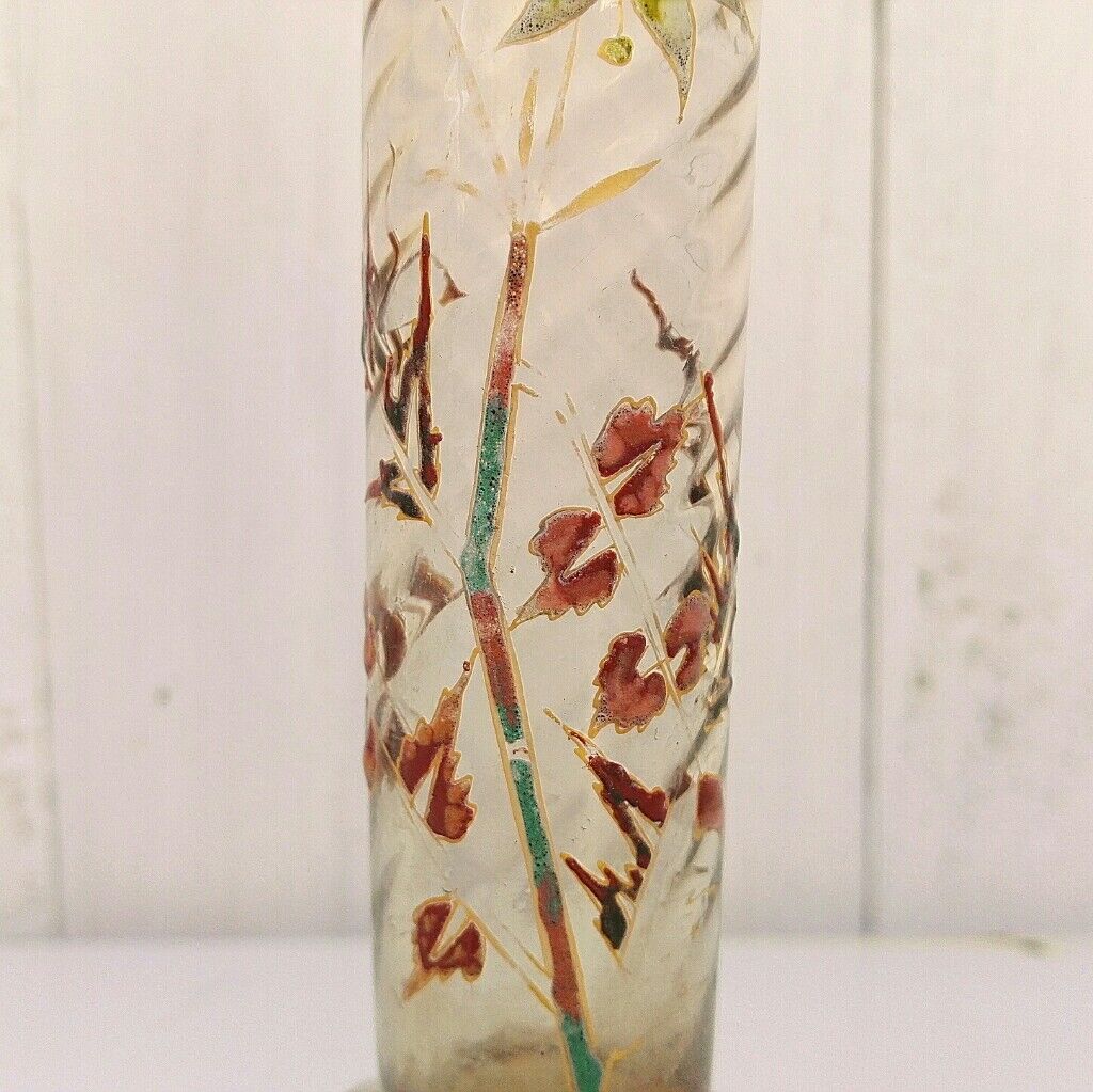 Vase Emile Gallé floral decoration Nancy Art Nouveau