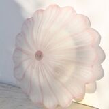 Precious Italian pink Murano glass ceiling fixture, Murano, 1970
