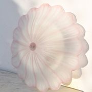 Precious Italian pink Murano glass ceiling fixture, Murano, 1970