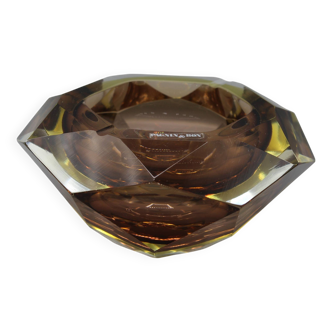 Vintage ashtray sommerso murano glass flavio poli pagnin & bon italy 1970