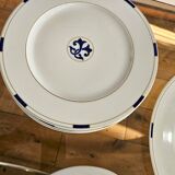 Limoges porcelain service Letang Remy, Odessa Pearl China collection.