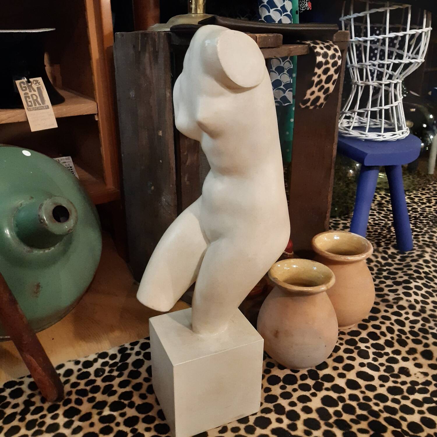 Patinated plaster aphrodite bust