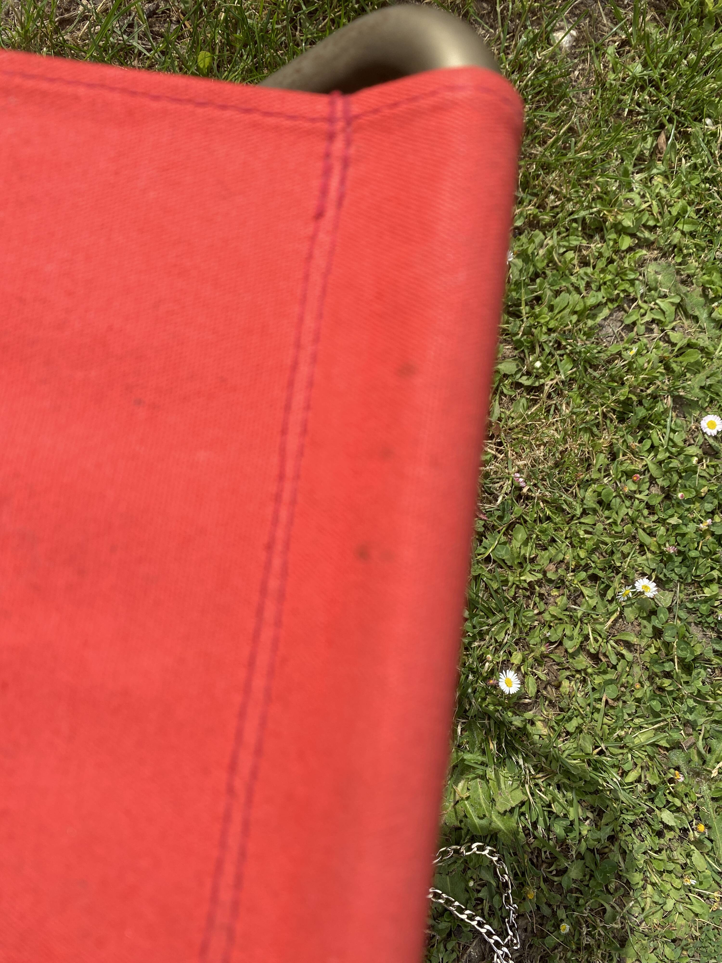 Vintage canvas folding stool