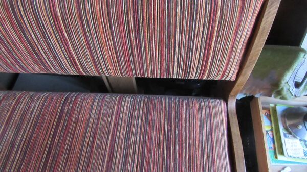 banquette coffre vintage en hêtre
