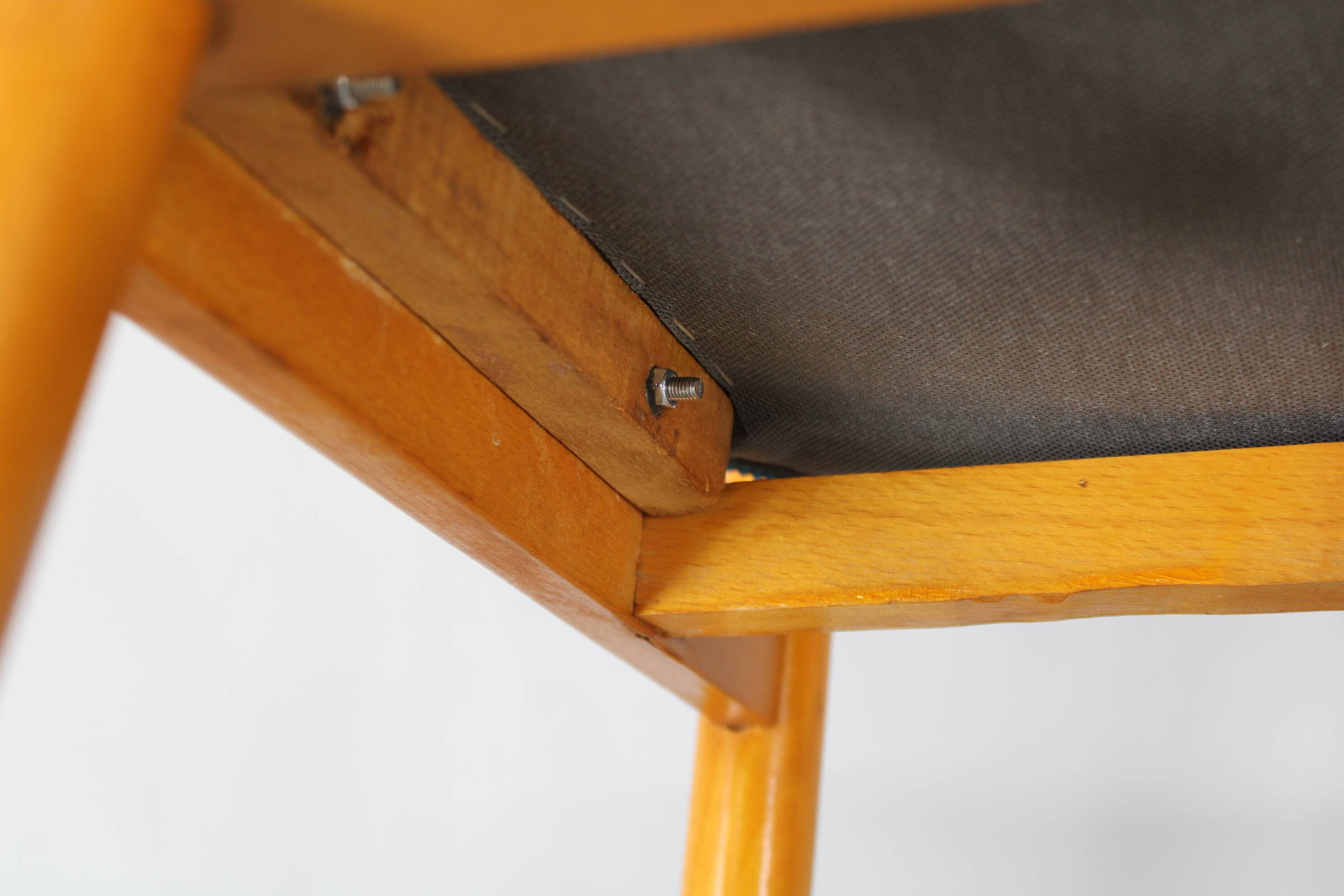 1970s Set of Four Beech Dining Chairs by TON, Czechoslovakia