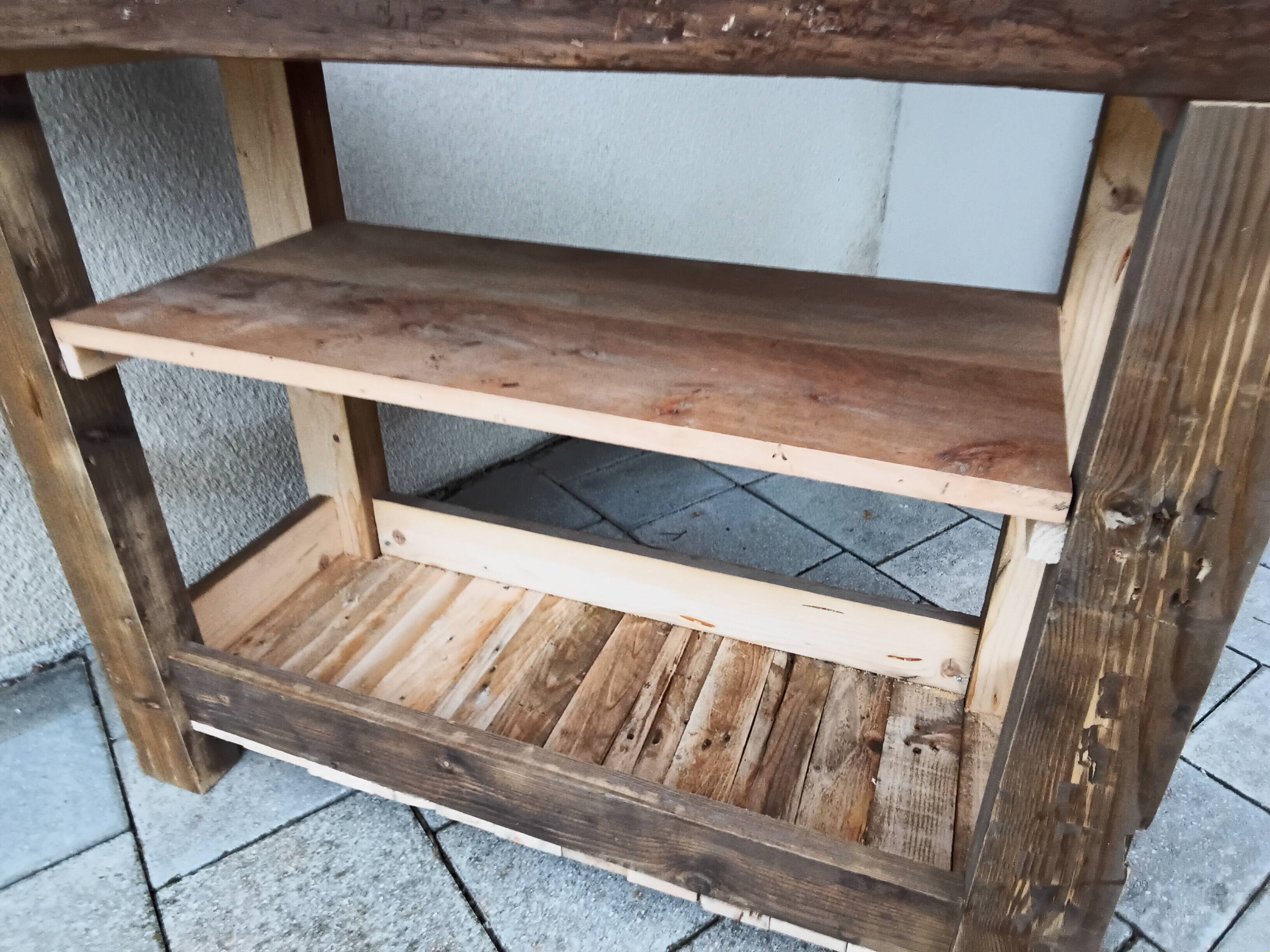 Wooden workbench