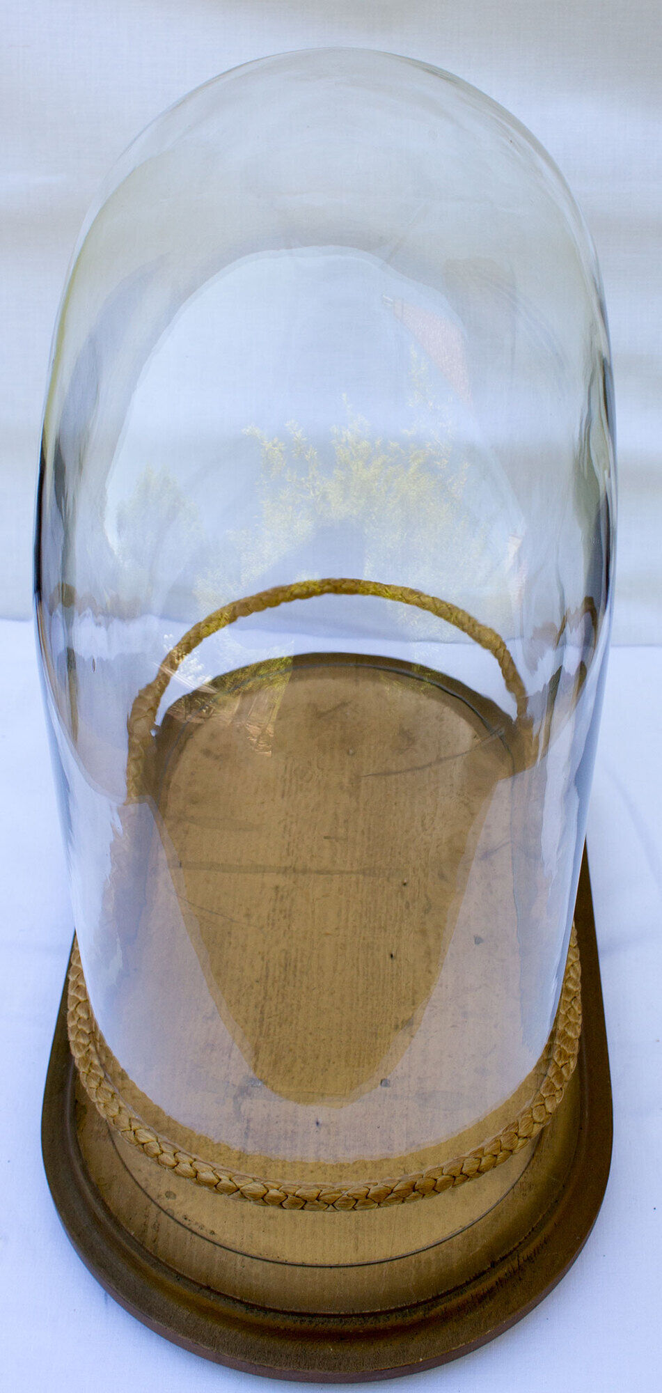 Old oval glass globe glass bell glass