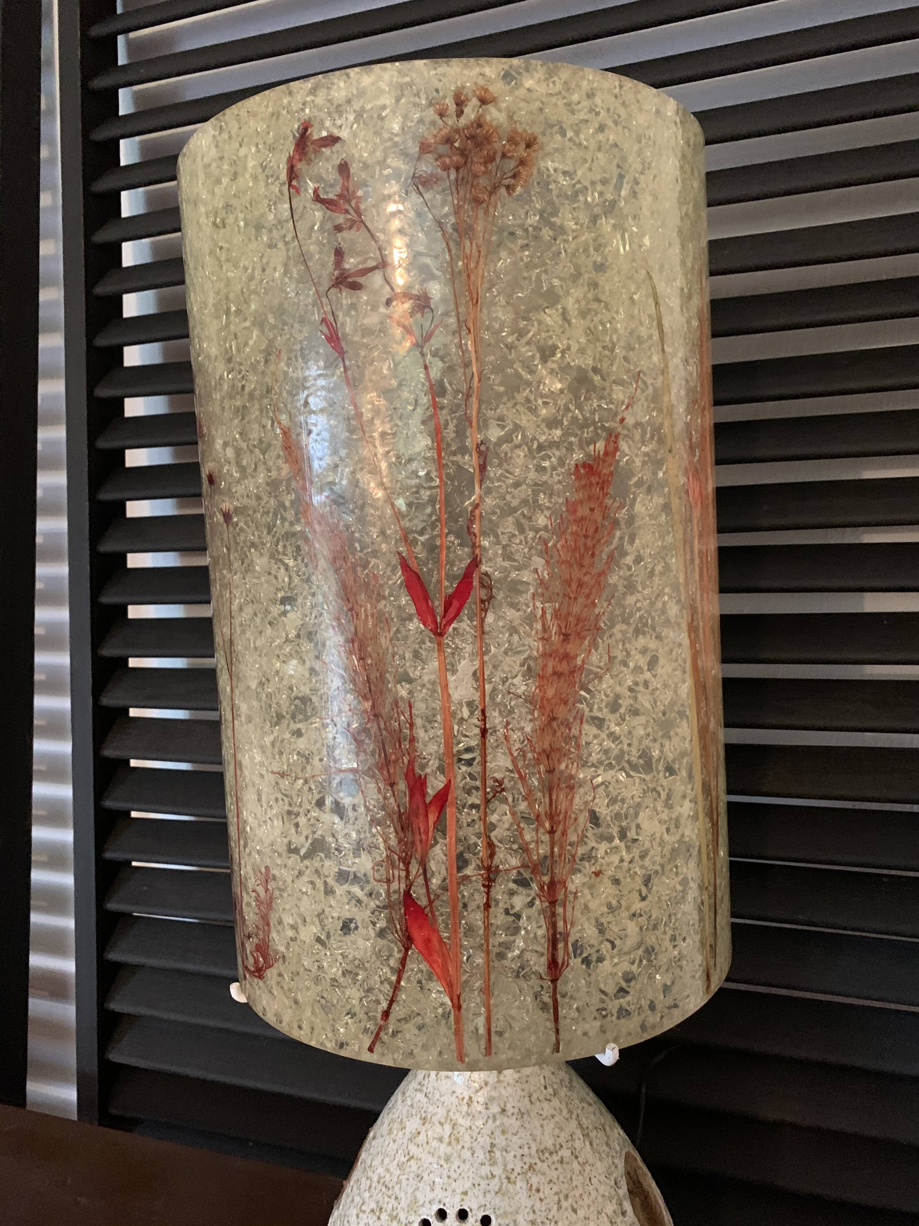 Lamp George Pelletier ceramic Accolay and resin