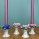 Set of 6 vintage ceramic candle holders