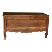 French provincial chest in carved and pegged solid oak, 18th century.