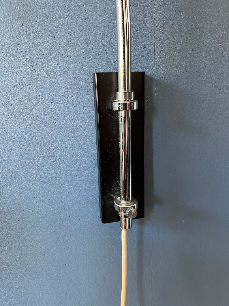 Wall lamp arc lamp Herda eyeball chrome space age