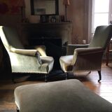 Napoleon lll velvet armchair