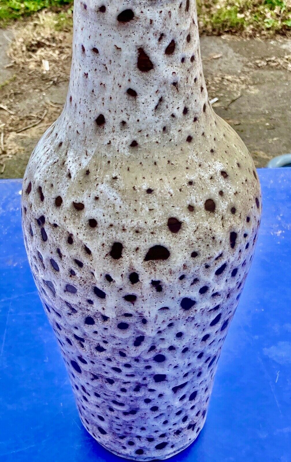 Ceramic vase Vallauris 1950 vintage Marius Bessone