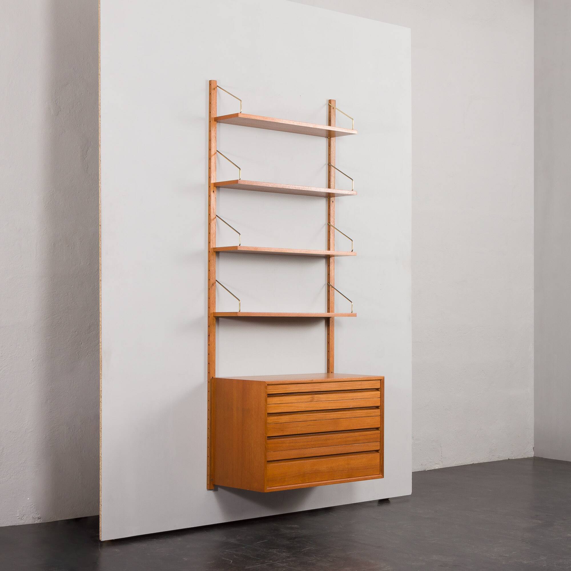 Teak wall unit by Poul Cadovius for Cado, Denmark, 1960