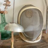 Old fencing mask set and its foil