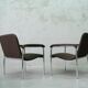 Mid-Century Easy Chairs in Tubular Steel from Thonet, 1970s, Set of 2.