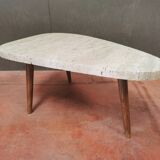 Travertine coffee table