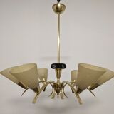 Brass chandelier from the 50s/60s