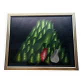 Concetto Pozzati (1935-2017) - "At the Pear Market" - Author's Proof