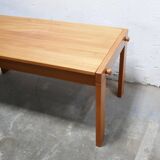 Vintage elm dining table by Maison Regain
