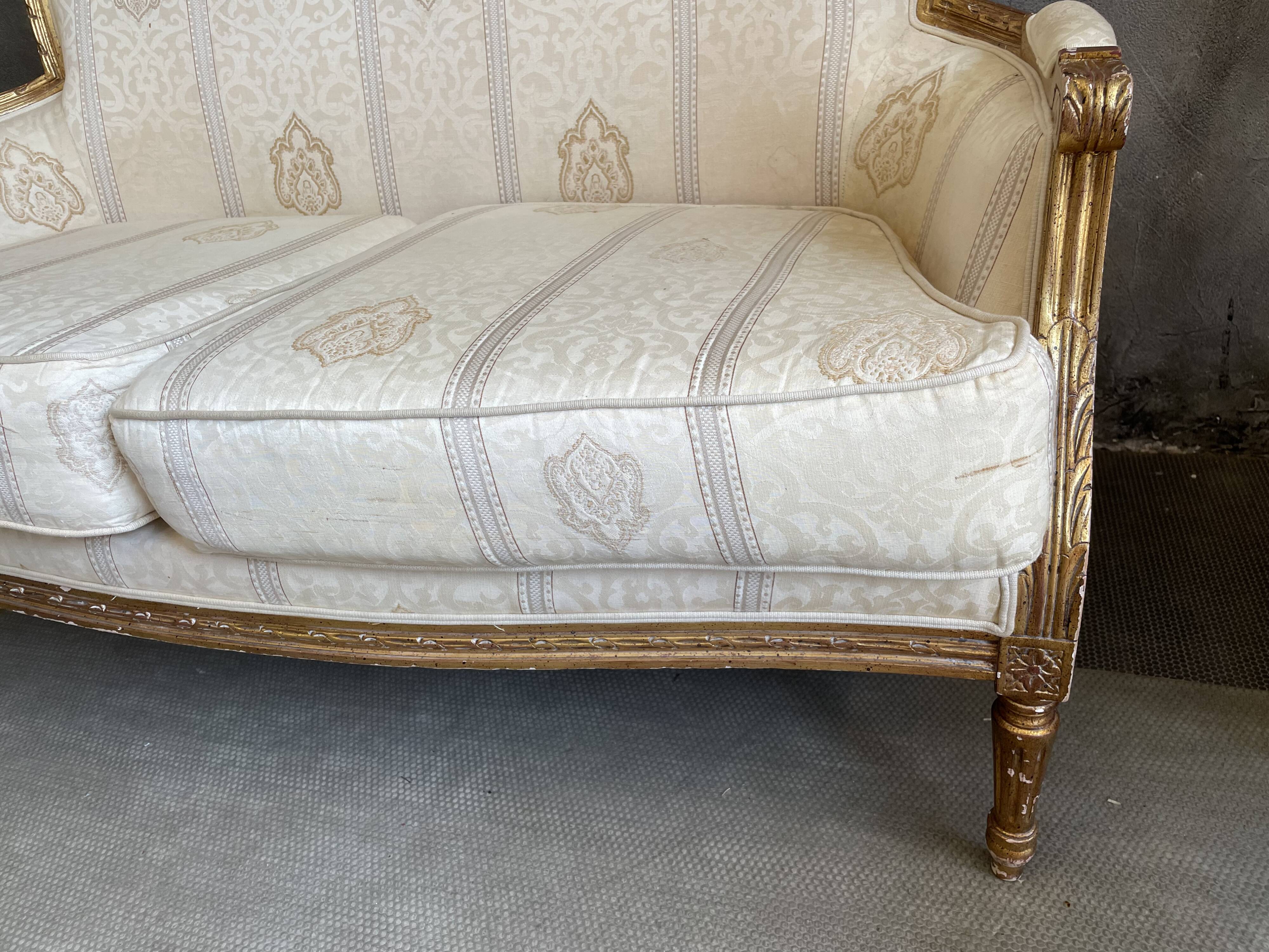 Bench 2 seats Louis XVI