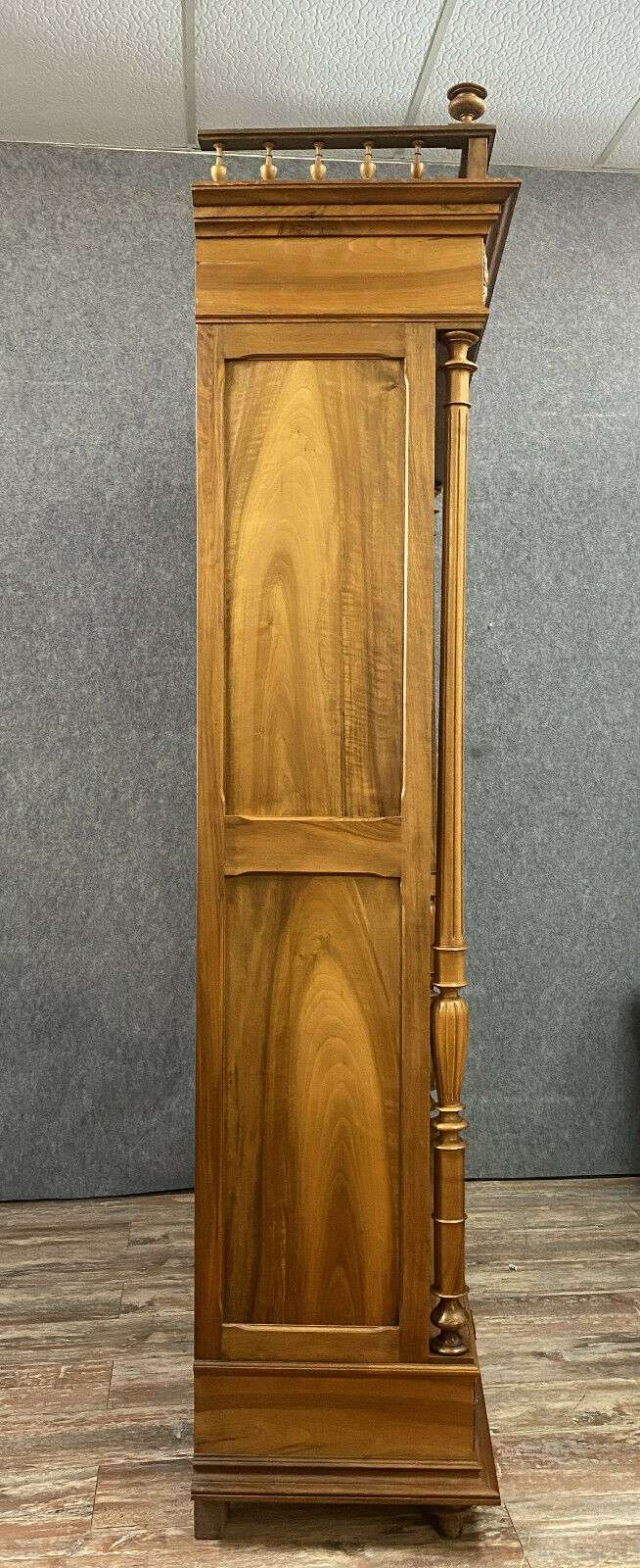Renaissance library in solid walnut around 1850