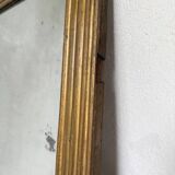 19th century rectangular gilded channel mirror