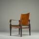 Swiss Leather Safari Chair attributed to Wilhelm Kienzle for Wohnbedarf