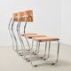 Giuseppe Terragni Set of 6 Lariana Dining Chairs Italy 1936/1990s