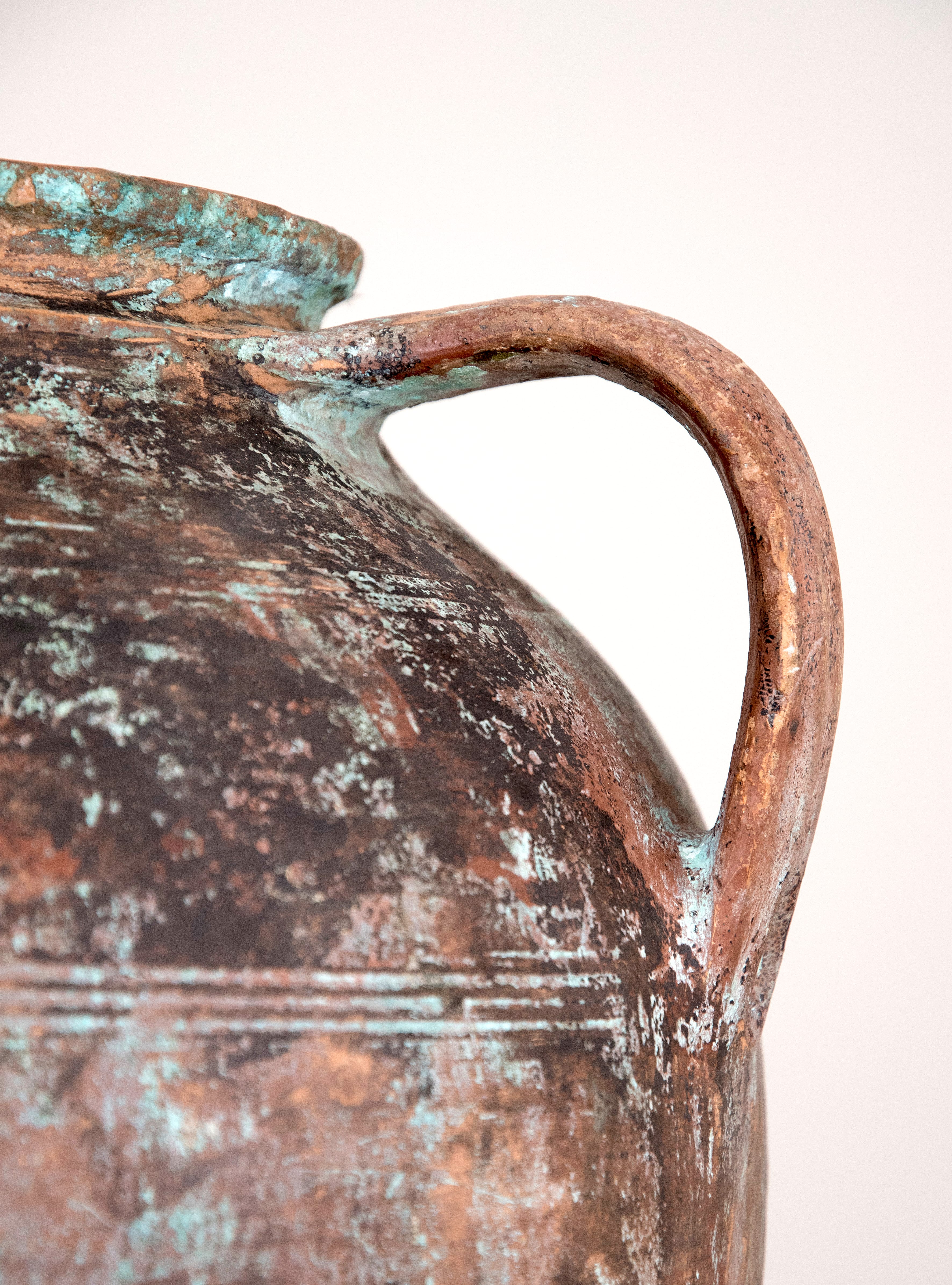 Antique large terracotta amphora