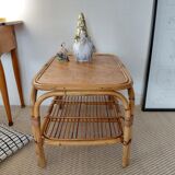 Vintage rattan coffee table