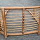 Rattan log holder: vintage