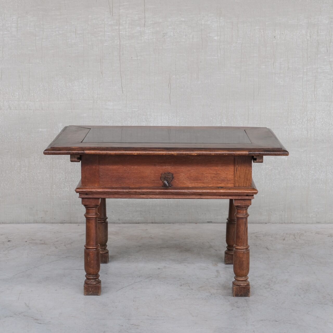 Antique Italian Money-Changers Desk with Hidden Storage